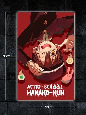 Toilet-Bound Hanako-Kun anime show poster - 11x17 wall art print merch manga